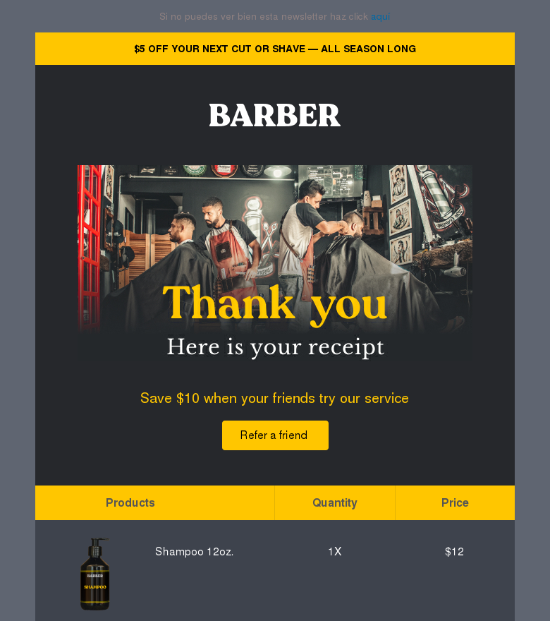 Plantilla email marketing Cool invoice