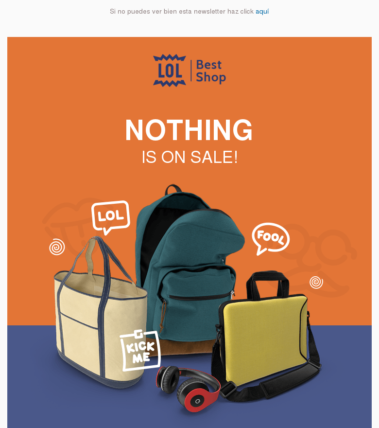 Plantilla email marketing April fools day