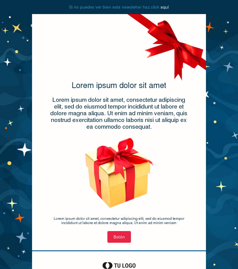 Template email marketing Reyes magos 3