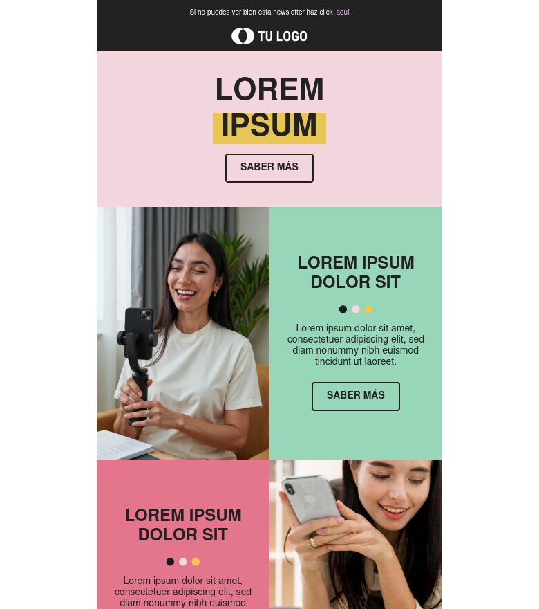 Email marketing template Seguimiento a lead interesado