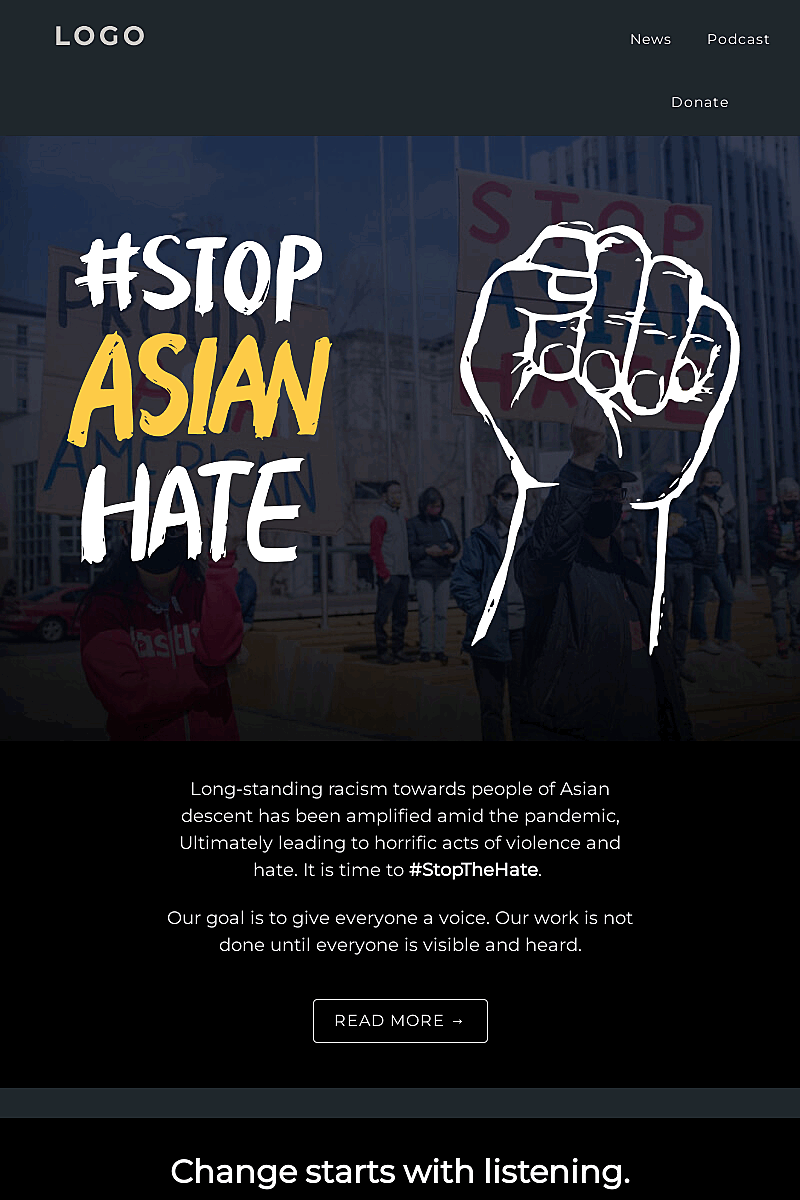 Template Change starts with listening 2