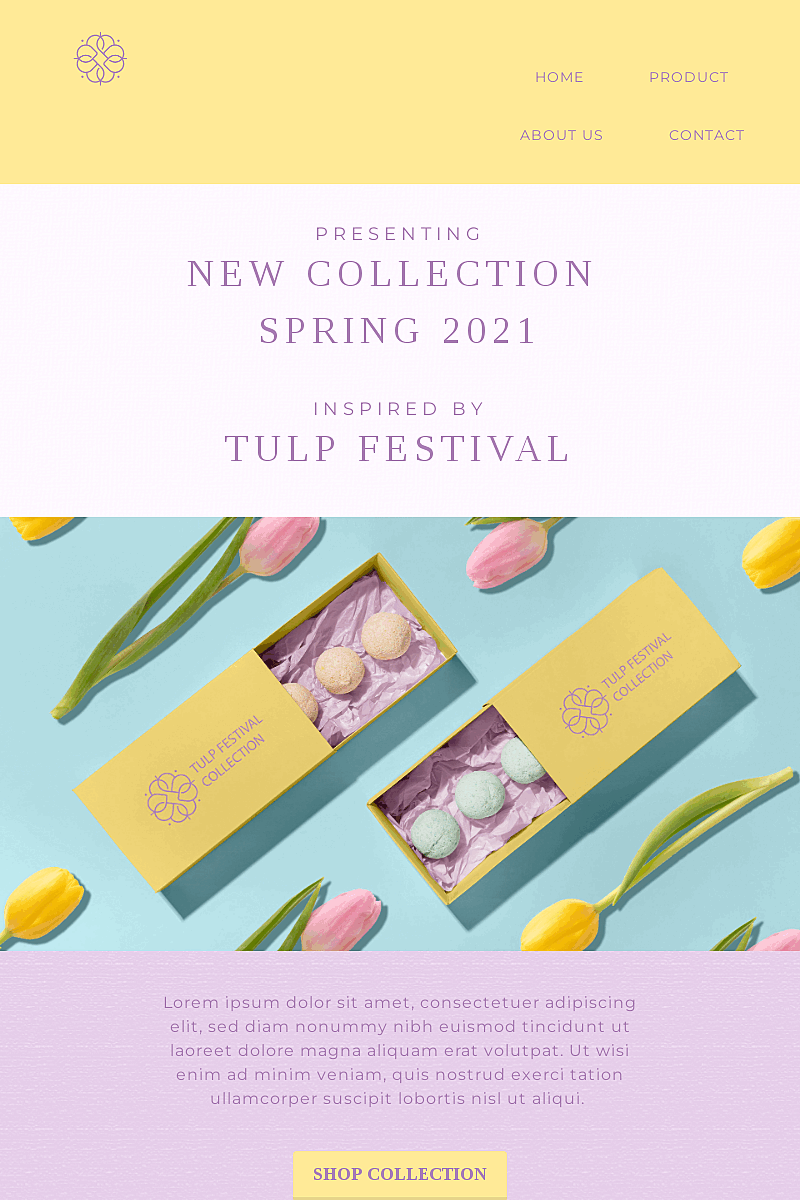 Plantilla New spring collection