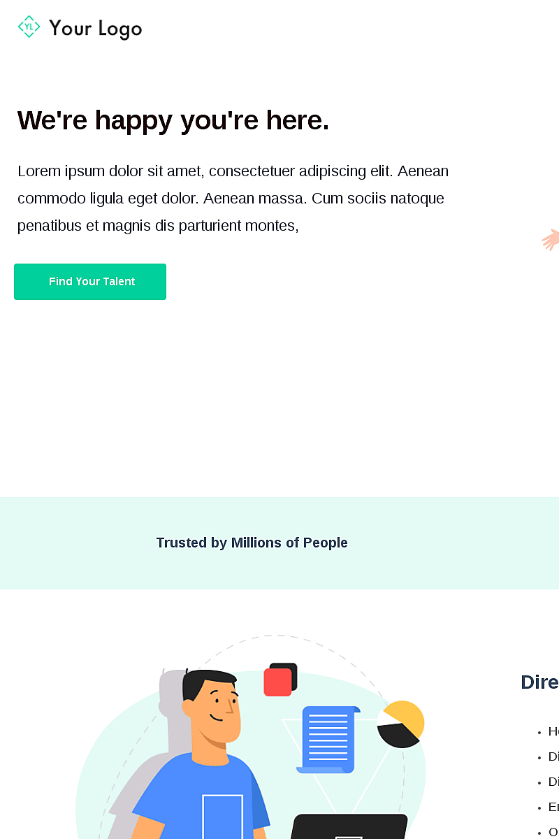 Template Find your talent now
