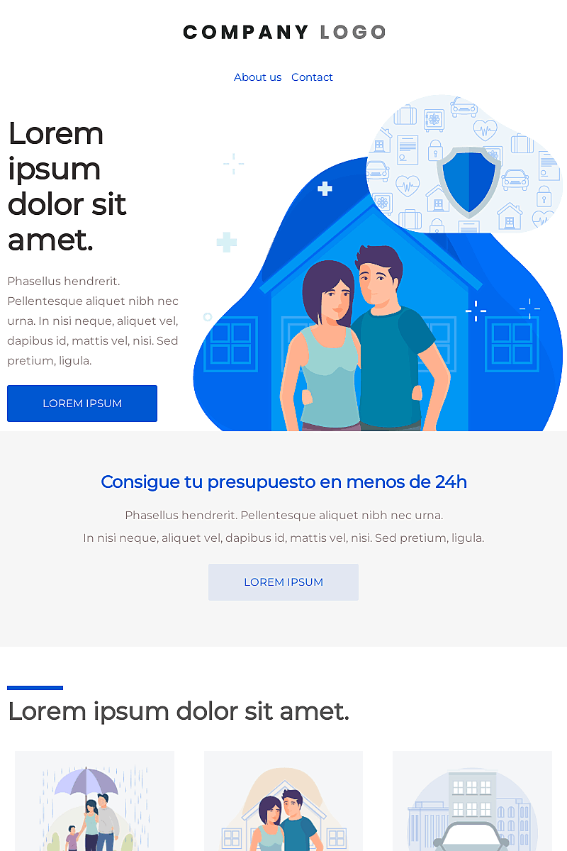 Landing page template Landing 11
