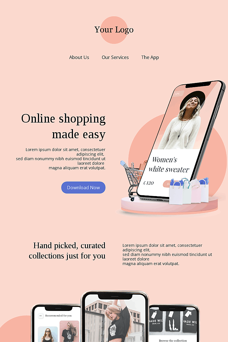 Template Shopping app