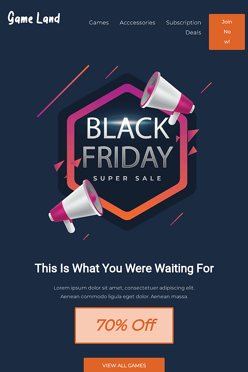 Plantilla Black friday deal