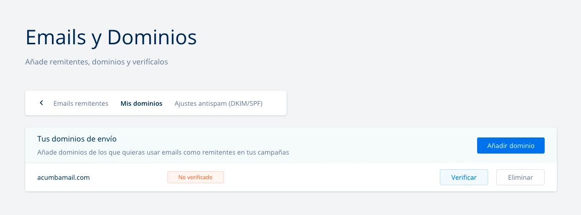 verificar dominio mailing