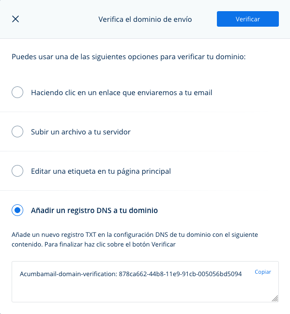 verificar dominio email