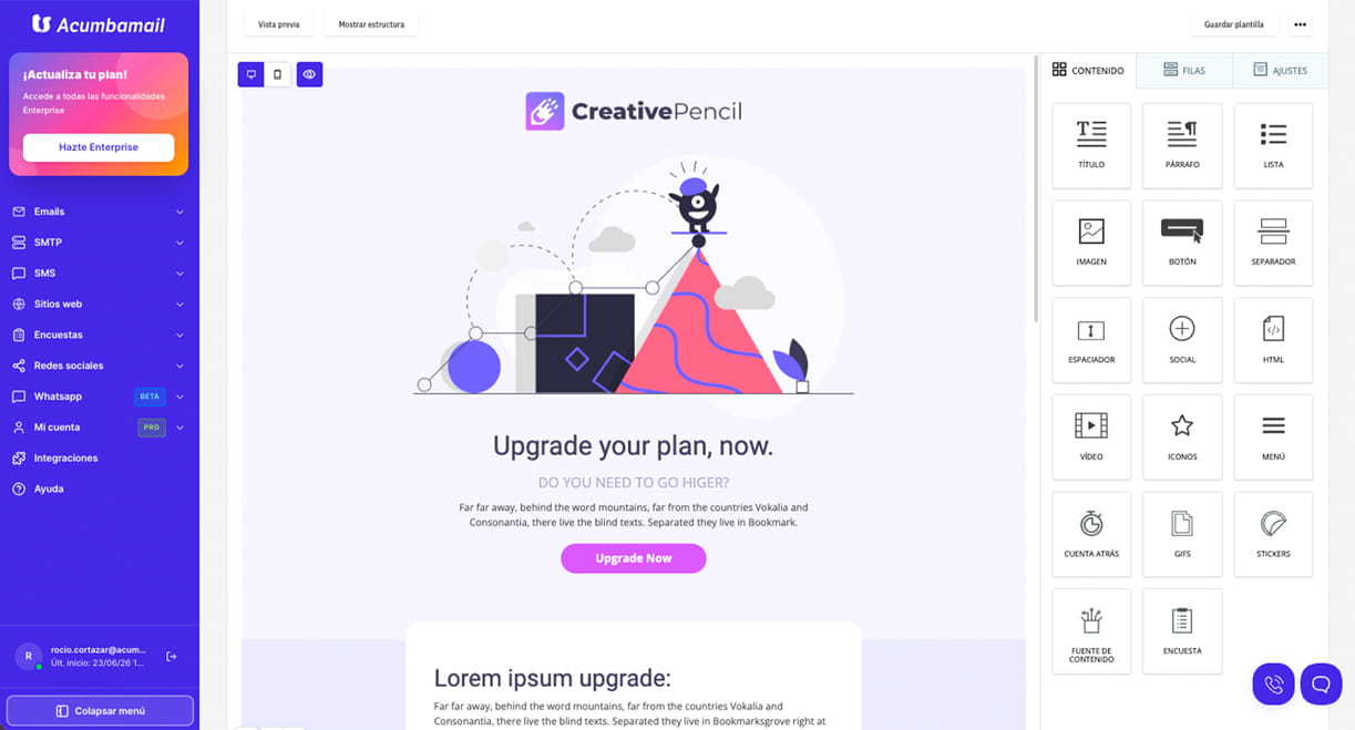 Software de email marketing en castellano