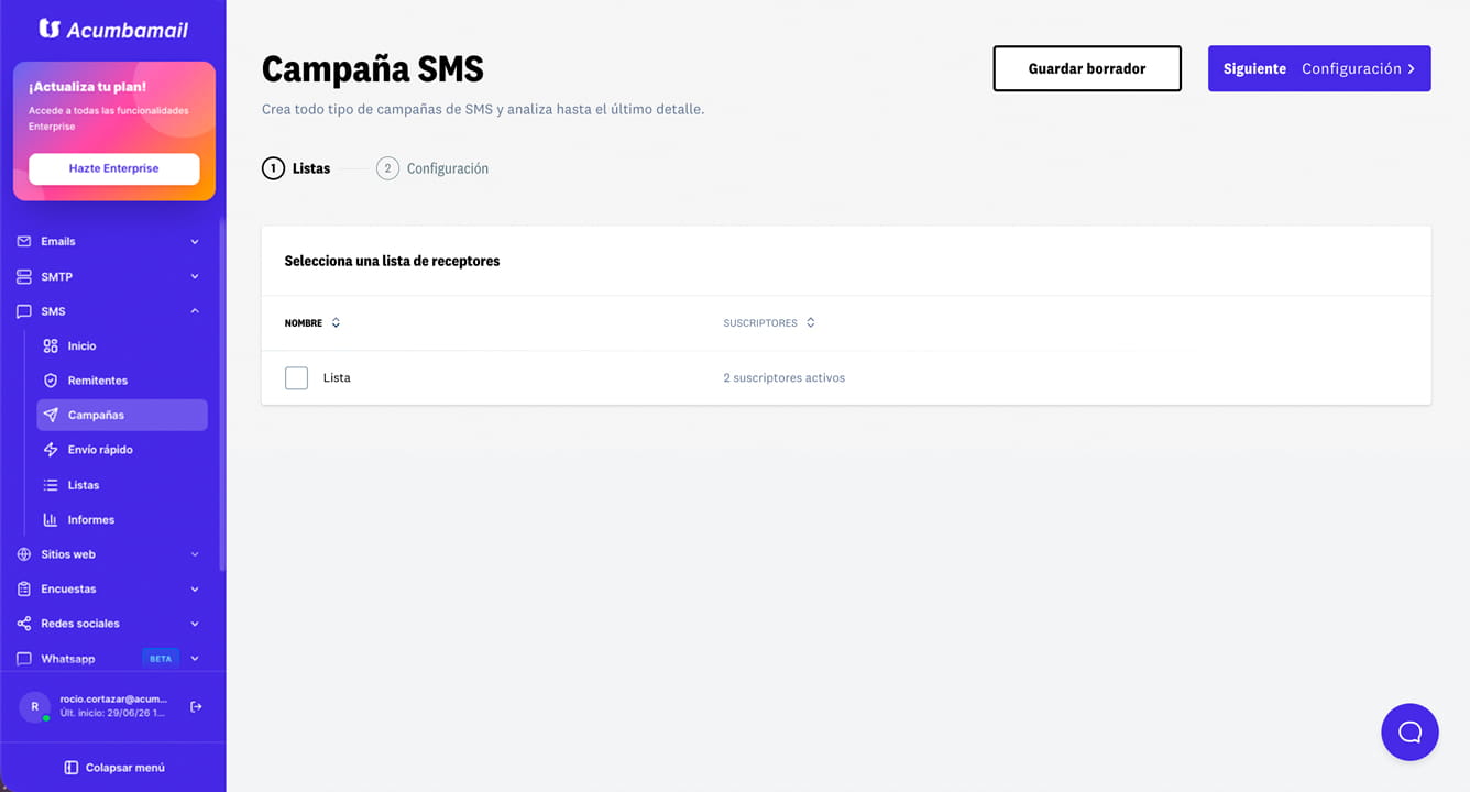 Campañas de email marketing