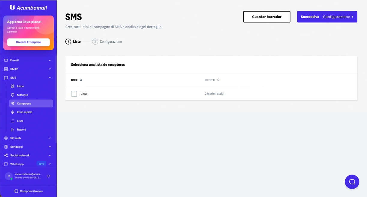 Campagne di email marketing