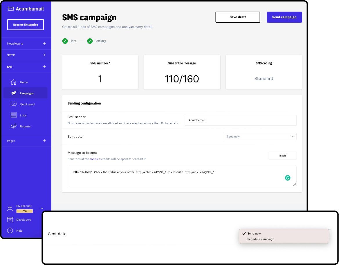 How to start sending mass SMSes