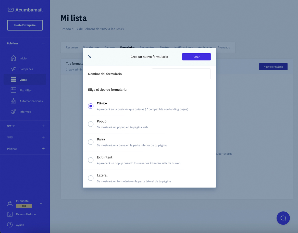 Importar suscriptores