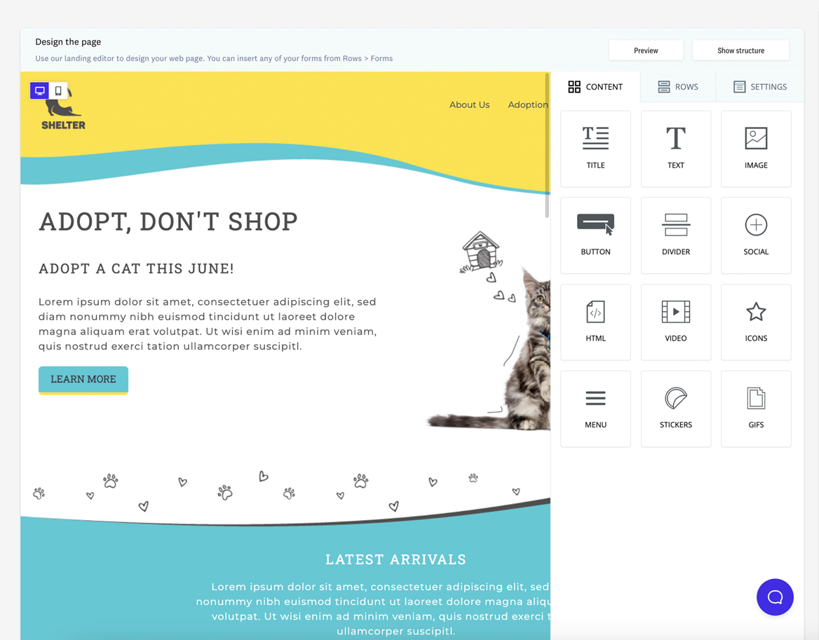 Landing pages: increase your conversions with landing pages created for your campaigns
