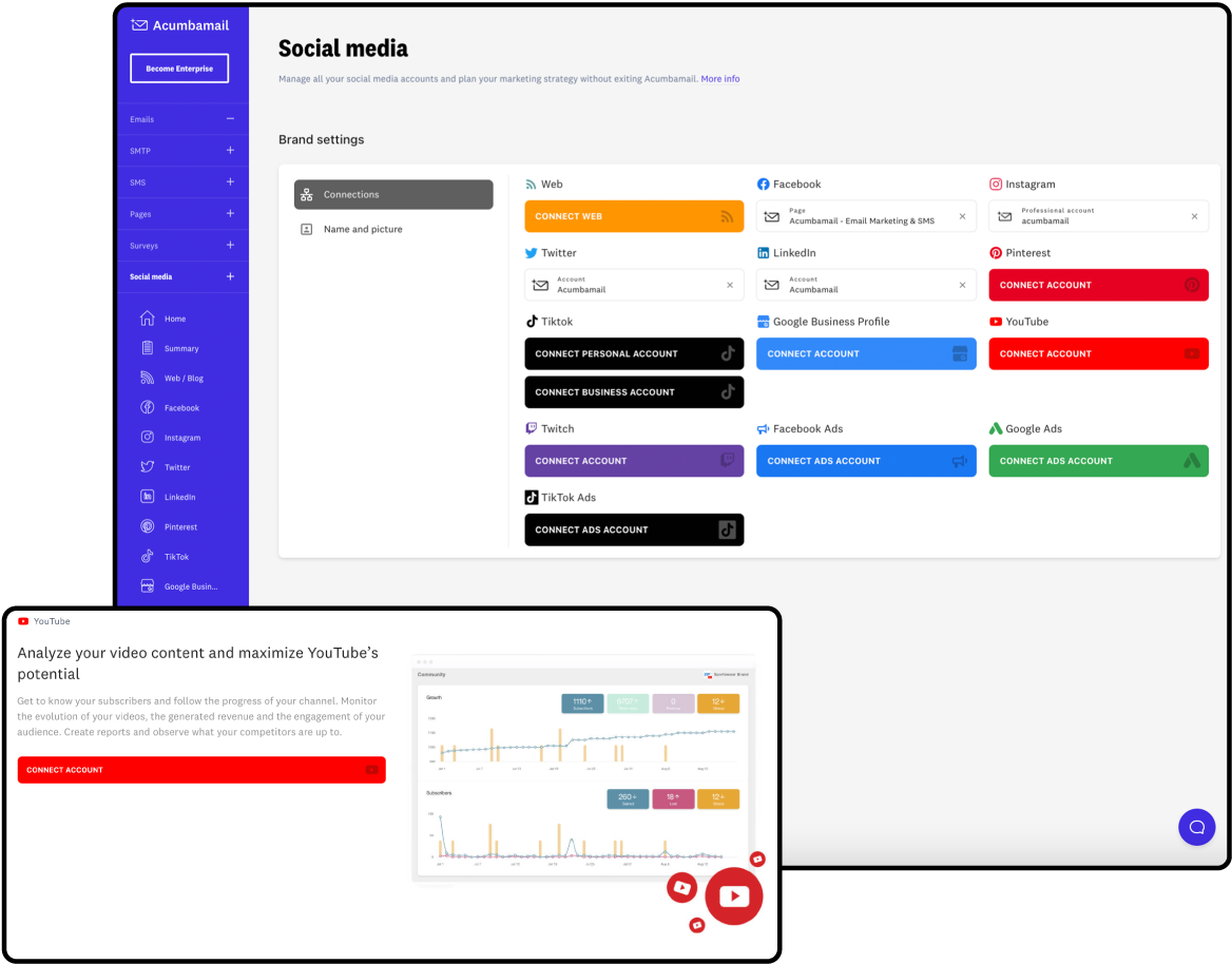 Integrate your social media