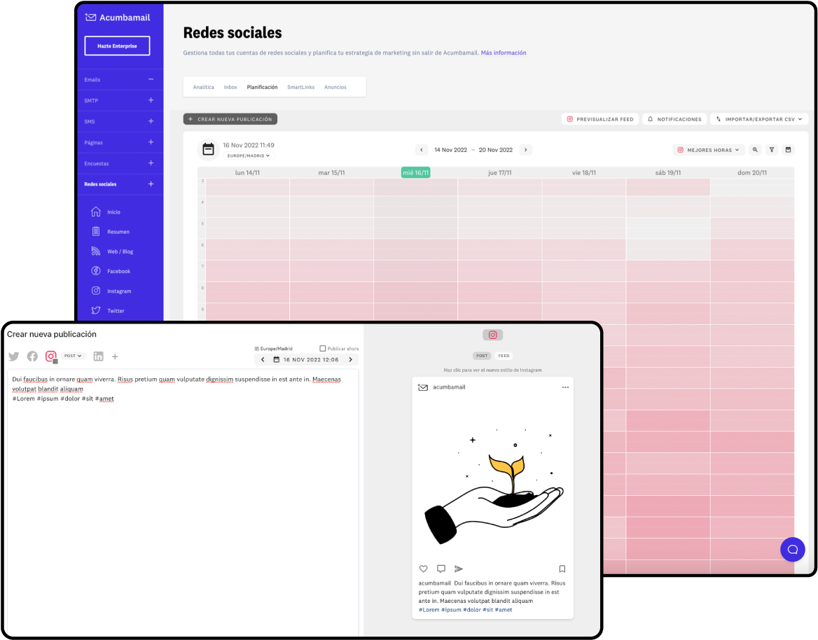 Crea tus publicaciones